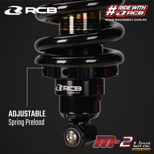 RCB Monoshock M2 Line Premium Black - Y15 / Y16 / LC135 / RS150 / RSX150 - Image 3