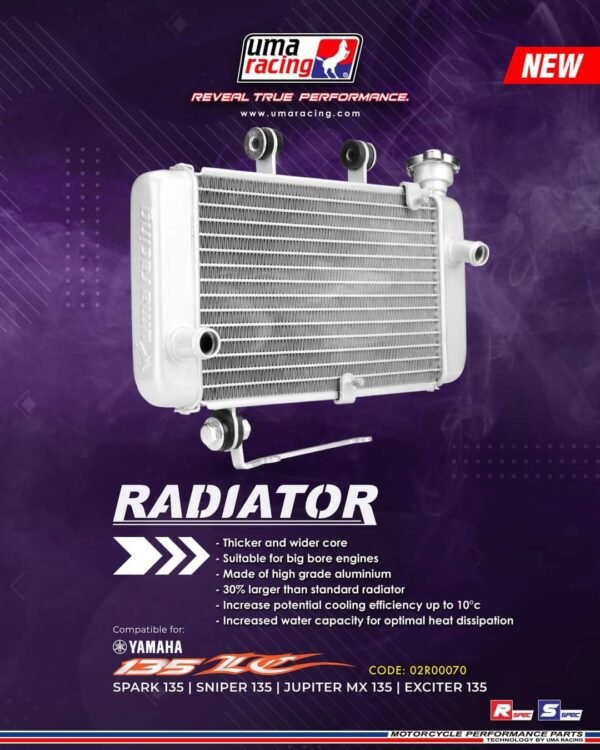 Uma Racing Radiator Yamaha LC135
