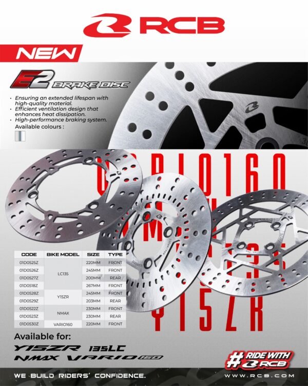 RCB Brake Disc E2 Series (Front/Rear)