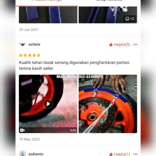 2 Pieces Pelapik Rim Untuk Buka Pasang Tukar Tayar Tanpa Calarkan Rim RCB Racing Boy - Image 5