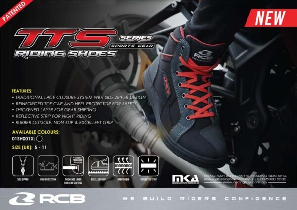 RCB Motorcycle Riding Shoes TTS Series