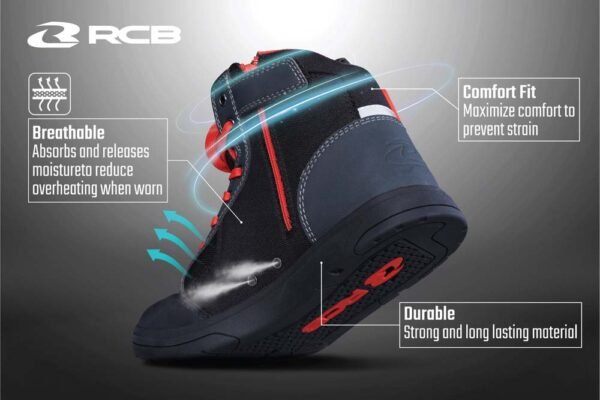 RCB Motorcycle Riding Shoes TTS Series - Image 9