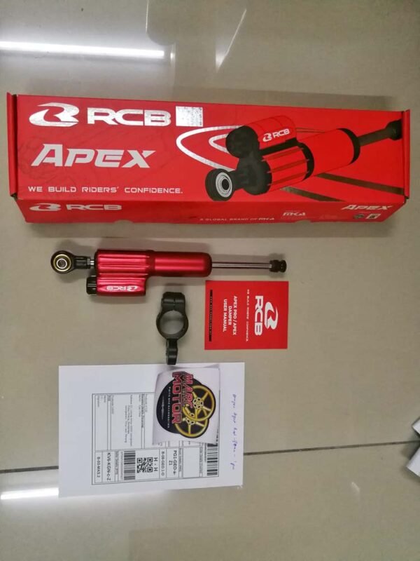 RCB Steering Damper Apex Pro (Premium Black) / Apex (Gold / Red / Silver) - Image 3