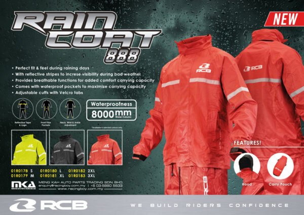 RCB Rain Coat 888 Series With Bag